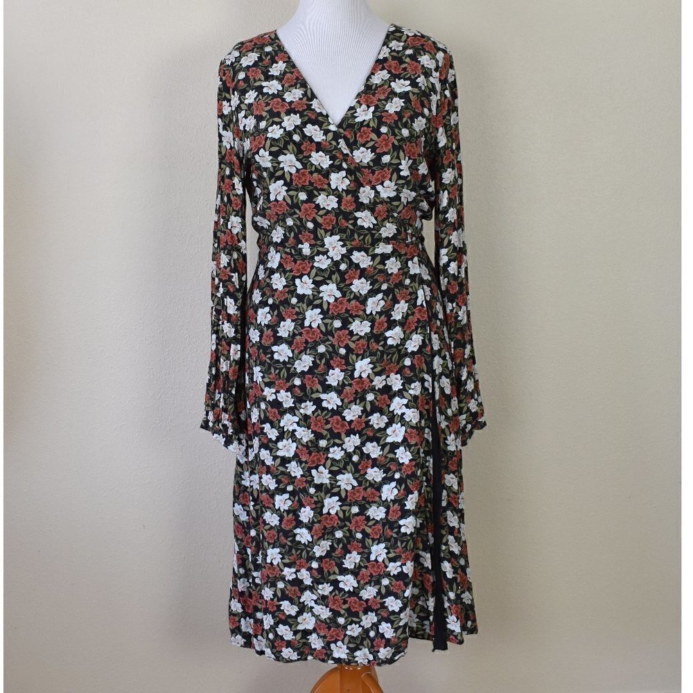 Privacy Please Nixon Midi Wrap Dress XL - Picture 2 of 9